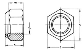 ISO 10511 : Prevailing Torque Type Hexagon Thin Nuts with Non Metallic Insert ISO 10511 : Prevailing Torque Type Hexagon Thin Nuts with Non Metallic Insert