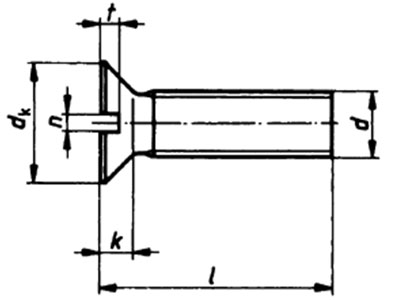 ISO 2009 : Slotted Countersunk Head Screws ISO 2009 : Slotted Countersunk Head Screws