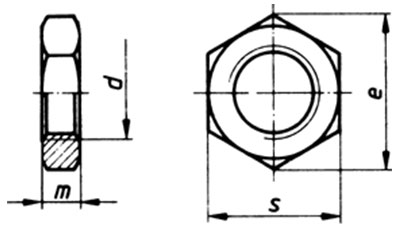ISO 8675 Thin Hexagon Nuts with Metric Fine Pitch Threads ISO 8675 Thin Hexagon Nuts with Metric Fine Pitch Threads