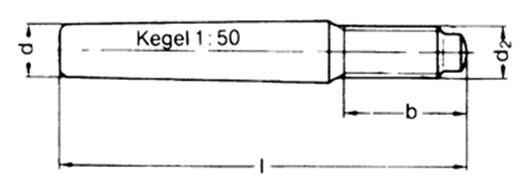 ISO 8737 Taper Pins with External Threads ISO 8737 Taper Pins with External Threads
