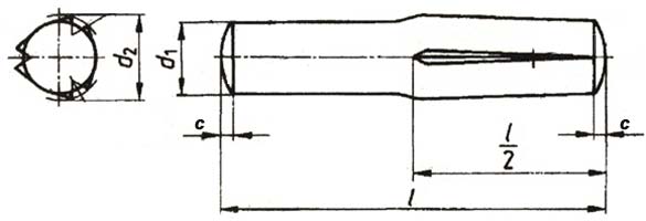 ISO 8741 Grooved Dowel Pins ISO 8741 Grooved Dowel Pins