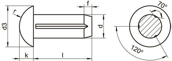 ISO 8746 Round Head Grooved Pin ISO 8746 Round Head Grooved Pin