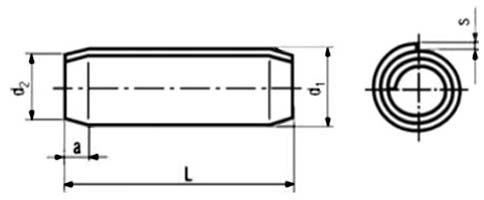 ISO 8750 Spiral Span Pins ISO 8750 Spiral Span Pins